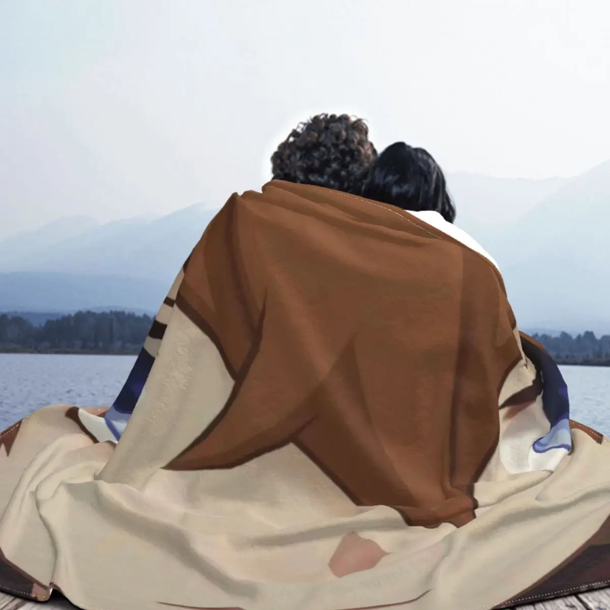 Ударопрочное аниме одеяло Childe Genshin хлопковое дышащее Коралловое бархатное