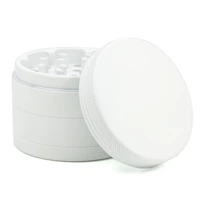 4 layer 63mm rubber paint metal tobacco grinder leaf herbal herb smoke spice crusher hand muller smoking accessories