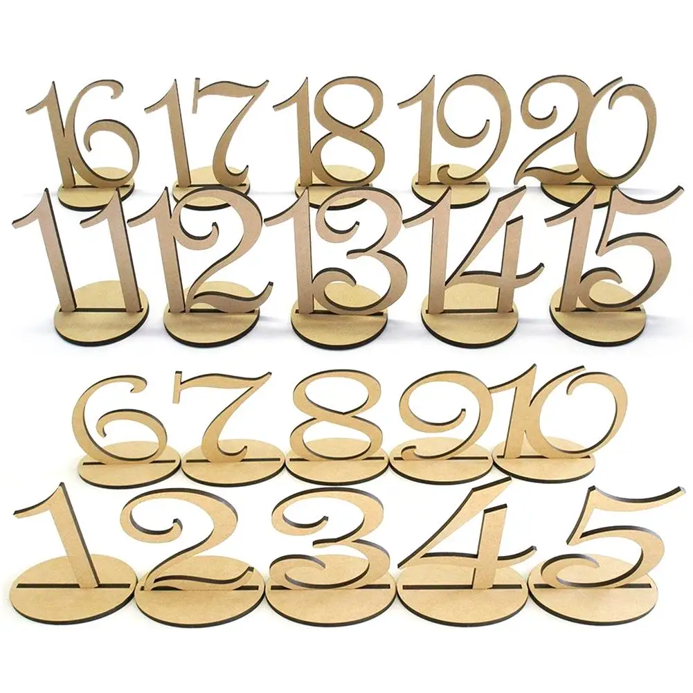 10 шт. настольные карточки с цифрами деревянное украшение для свадебной вечеринки