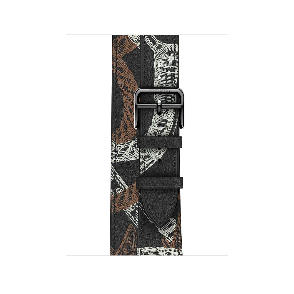 Ремешок для Apple Watch 44 мм 40 correa iwatch 42 38 5 4 3 2 кожаный двойной тур браслет apple watch