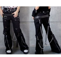 fashion mens dance clubwear punk harem hip hop gothic chains pants trousers gothic new 2020 street