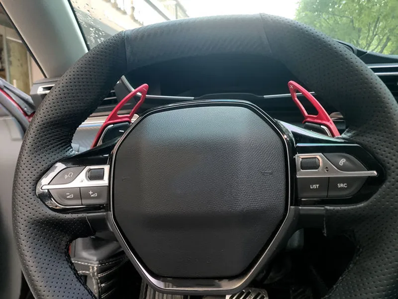 Для peugeot 508 Allure SW GT автомобильный Стайлинг интерьер алюминиевый сплав рулевое колесо сдвиг весло крышка наклейка отделка