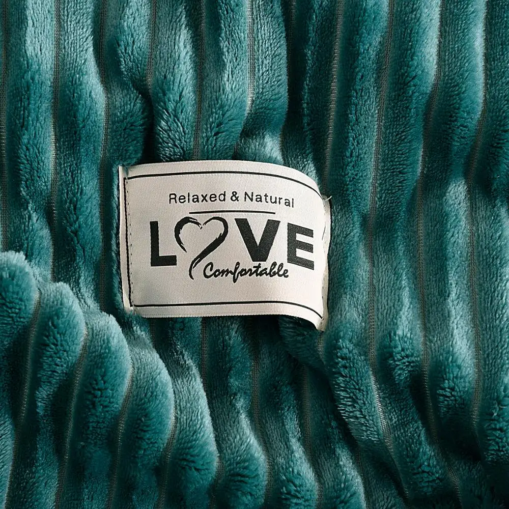 Полосатые фланелевые одеяла для кроватей из кораллового флиса зимнее постельное