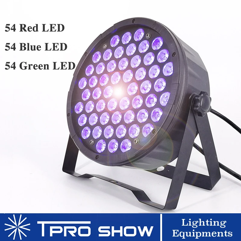 54x3W RGB 3in1 54x3 Вт LED Par DMX Light Music RGB Цвет Light Music для домашней вечеринки свадьбы стробоскопы - Цвет: 54x3W RGB 3in1