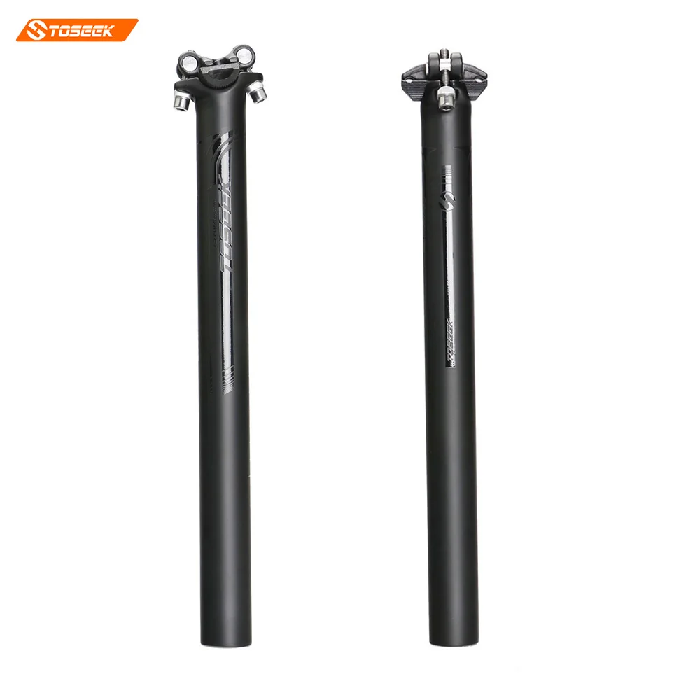 

Toseek Carbon Seat post Bicycle Seat Post 3K matte 27.2/30.8/31.6 x350/400mm logo gloss black 240g