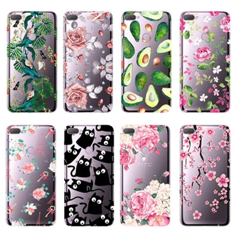 For HTC Desire 12 Plus Case Cover Clear Transparent Soft Back Phone for Coque Fundas Bumper | Мобильные телефоны и