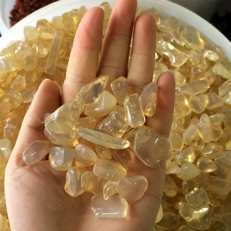 50 г желтый опал камень Гравий Кристалл полированный Lucky мощный цветочный горшок