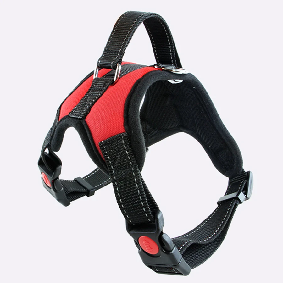 

Large Dog Harness Vest Soft Collar Reflective Dog Leash Golden Retriever Lead Training Harnais Chien Pet Cat Products EE5QY
