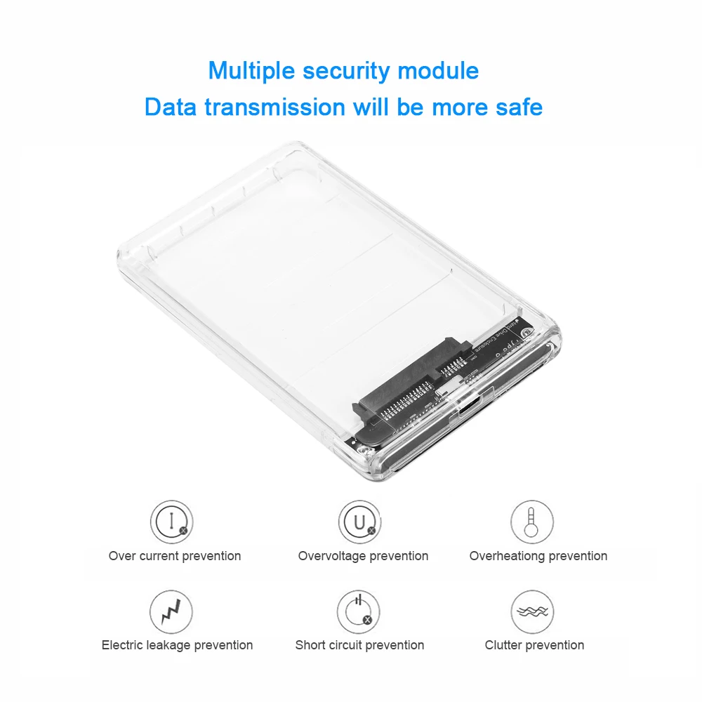 KEBIDU USB Type C корпус для жесткого диска 2 5 дюйма с последовательным портом SATA SSD чехол