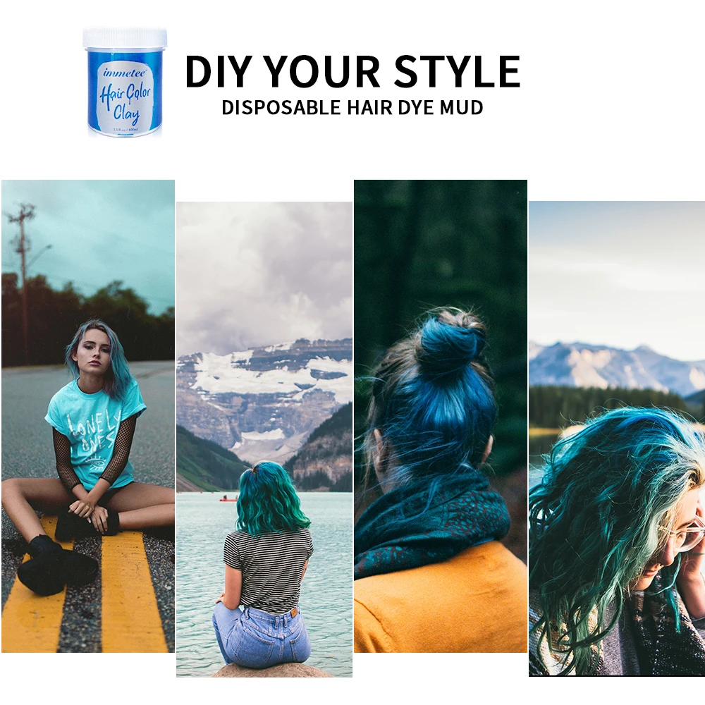 Одноразовая краска для волос воск укладки грязевая паста крем окрашивания гель