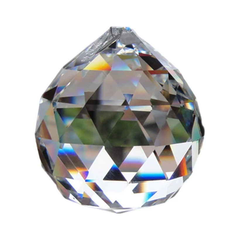 

Hanging Clear Crystal Lighting Ball Prisms DIY Pendant Curtain Chandelier Decor