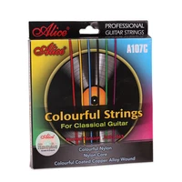 6pcs colourful classical guitar strings stringed instrument accessories 028 043 ac107 alice guitar string