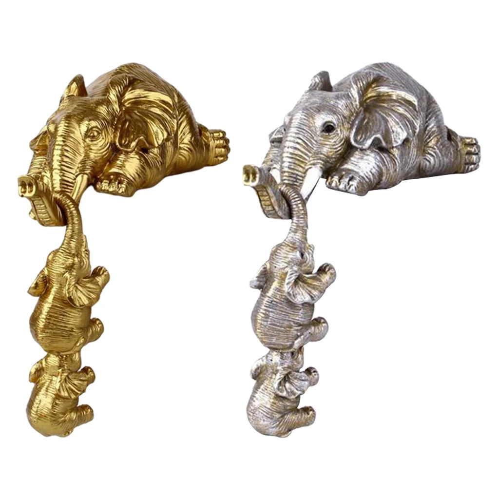 Фигурка милого слона семейный слон коллекционная креативная декоративная