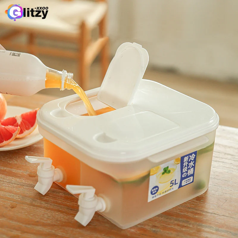 Большой холодный чайник, холодильник с краном, бутылка Lemonade, посуда для напитков, чайник, горшок, диспенсер для напитков, бытовое ведро - 100 красивых вещей для дома