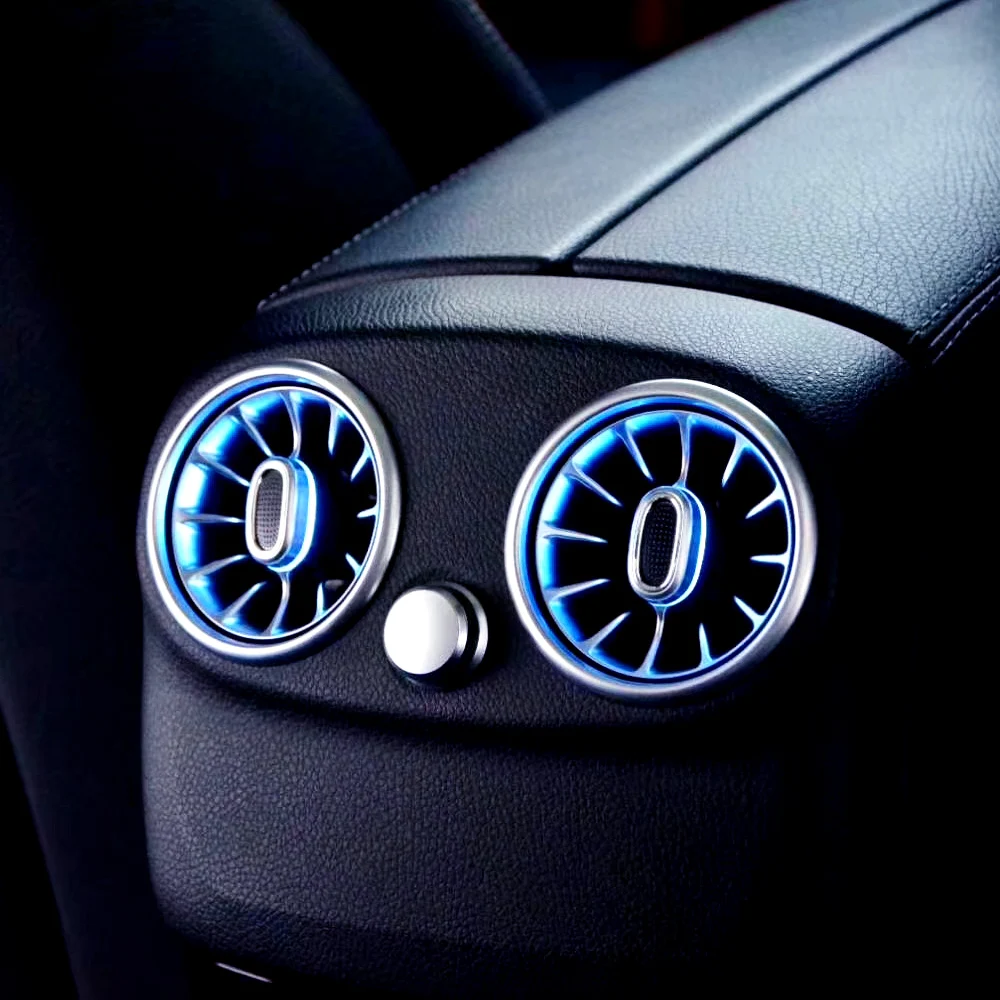 3/12/64 цветов автомобильный светильник на воздуховод для Mercedes Benz W205 заднее сиденье