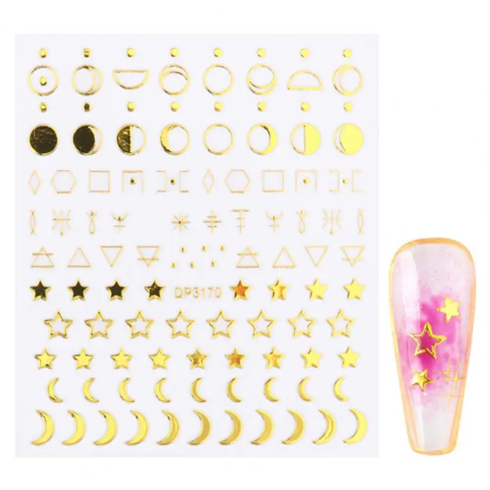 

Luxury Ultra Thin Decoration Stickers Sparkly Geometry Winter Decals for Girl