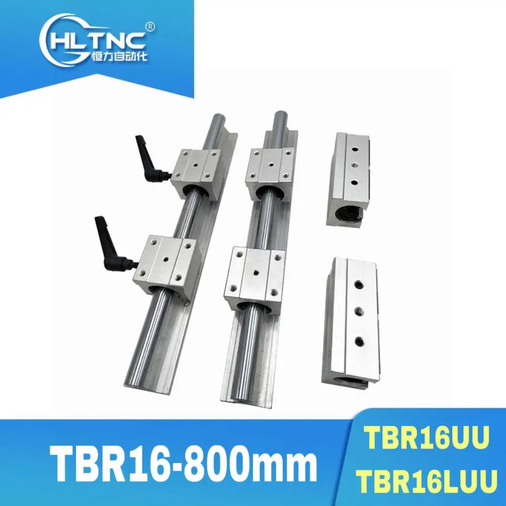 2 TBR16 800 мм 16 линейный рельс работает с 4 TBR16UU блок cnc частей маршрутизатор|Линейные