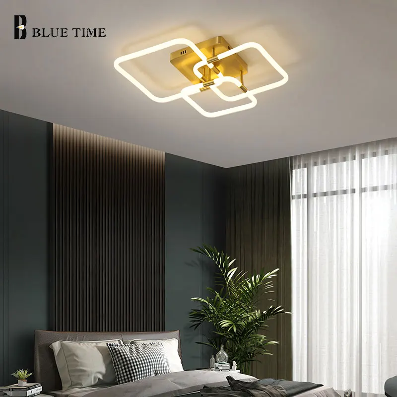 

LED Modern Chandelier For Living Room Decor Lights Dining Room Bedroom Ceiling Chandeliers Home Indoor Lighting Fixtures Gold