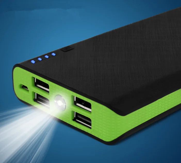 Новинка 4 USB-порта 2 А чехол для внешнего аккумулятора набор быстрой зарядки 6*18650