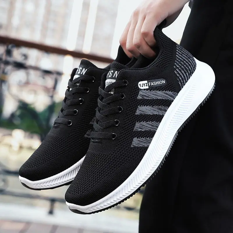 

Men's sports shoes, running shoes, non-slip rookie summer flying mesh breathable sports shoes, good foot odor and breathability