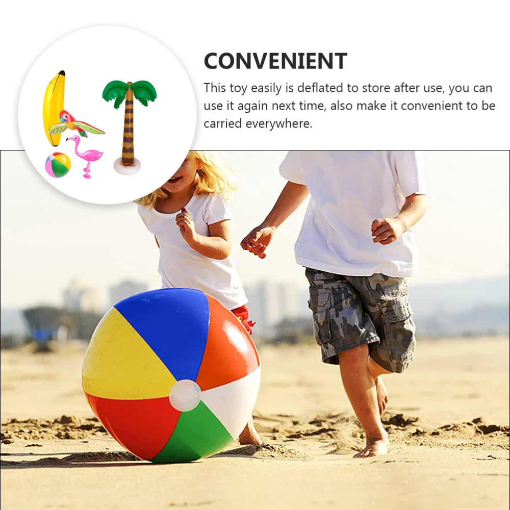 

5Pcs PVC Inflatable Toys Lovely Kids Summer Beach Toys Pool Party Playthings