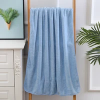 coral fleece fiber quick dry towel microfiber absorbent beach bath towel for women men adults solid color shower towels bathroom