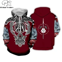 plstar cosmos 2019 new fashion harajuku hoodies viking tattoo 3d all over printed for menwomen hoodiesweatshirt ws 558
