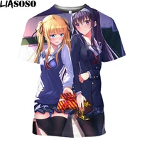 liasoso megumi kato eriri anime t shirt how to raise a boring girlfriend tee shirt sweatshirts kawaii girls plus size tops