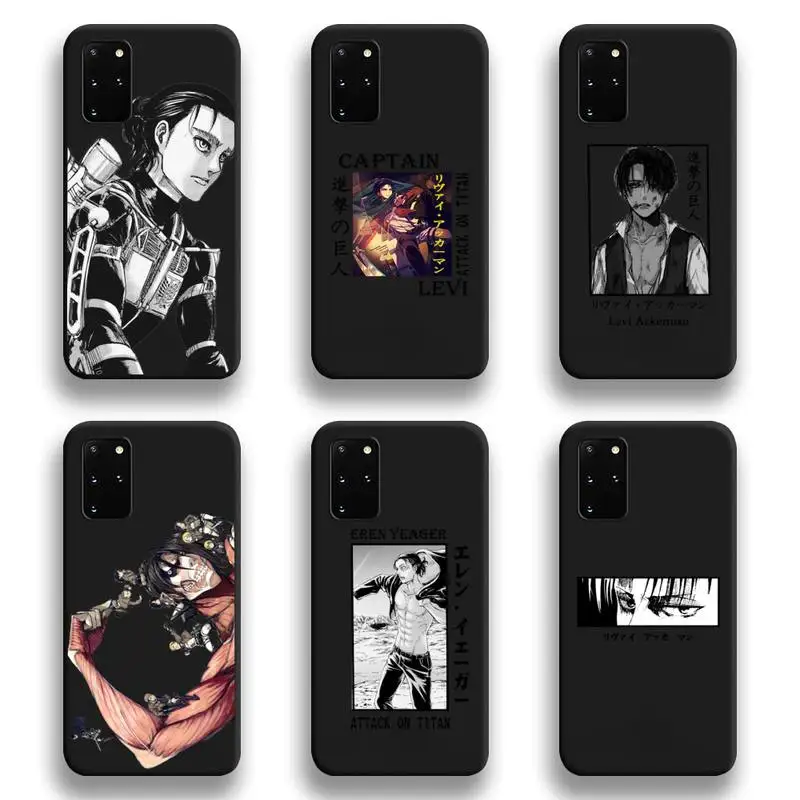 

Anime Japanese Attack On Titan Phone Case For Samsung Galaxy S21 Plus Ultra S20 FE M11 S8 S9 plus S10 5G lite 2020