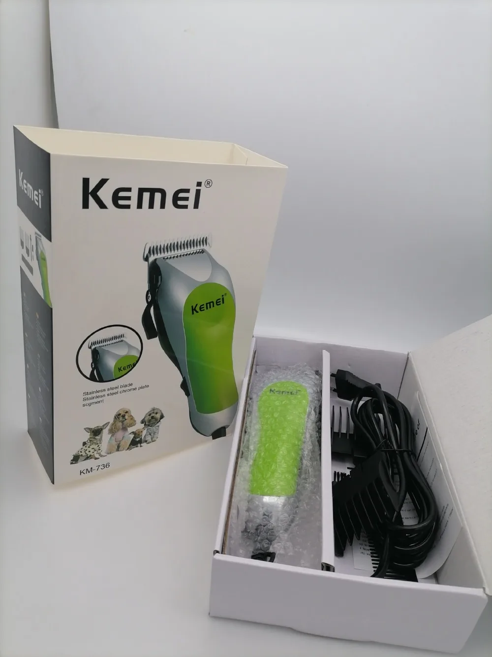 

Kemei pet electric clipper KM-736 dog razor big dog professional electric clipper teddy dog shaver