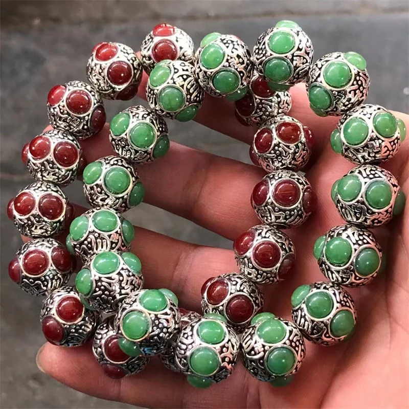 Лидер продаж модные ювелирные изделия из натурального серебра Ibetan ручной работы