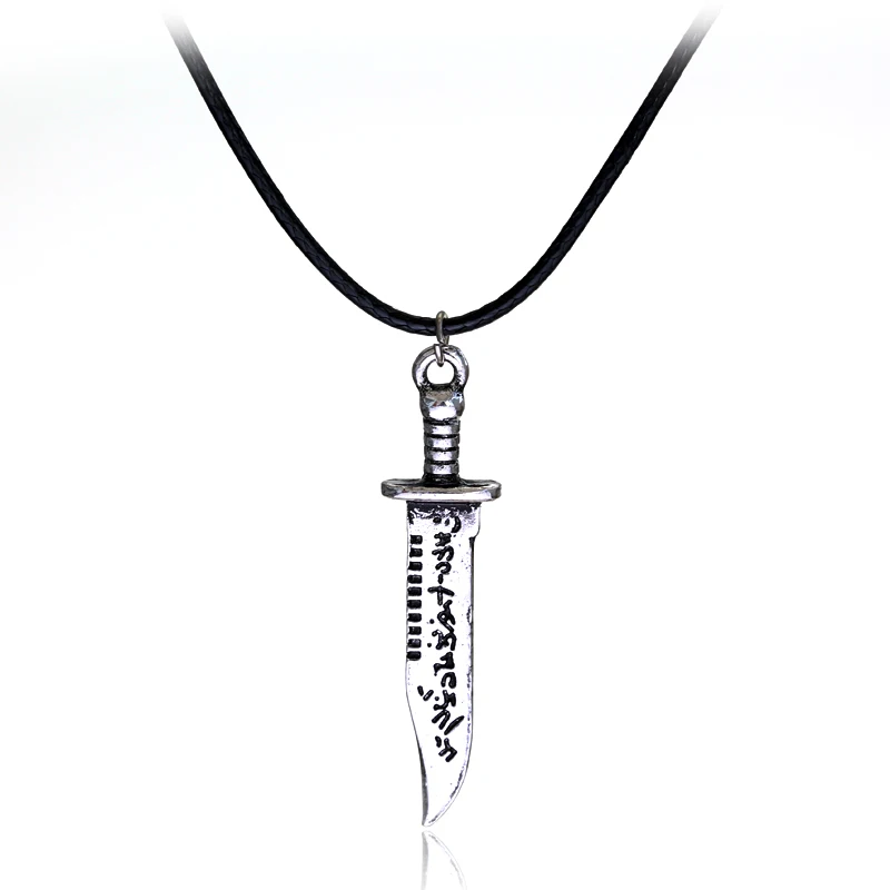 

Hot Sale sword Jewelry Dagger Statement Pendant Necklace Leather jewelry High quality men's gift