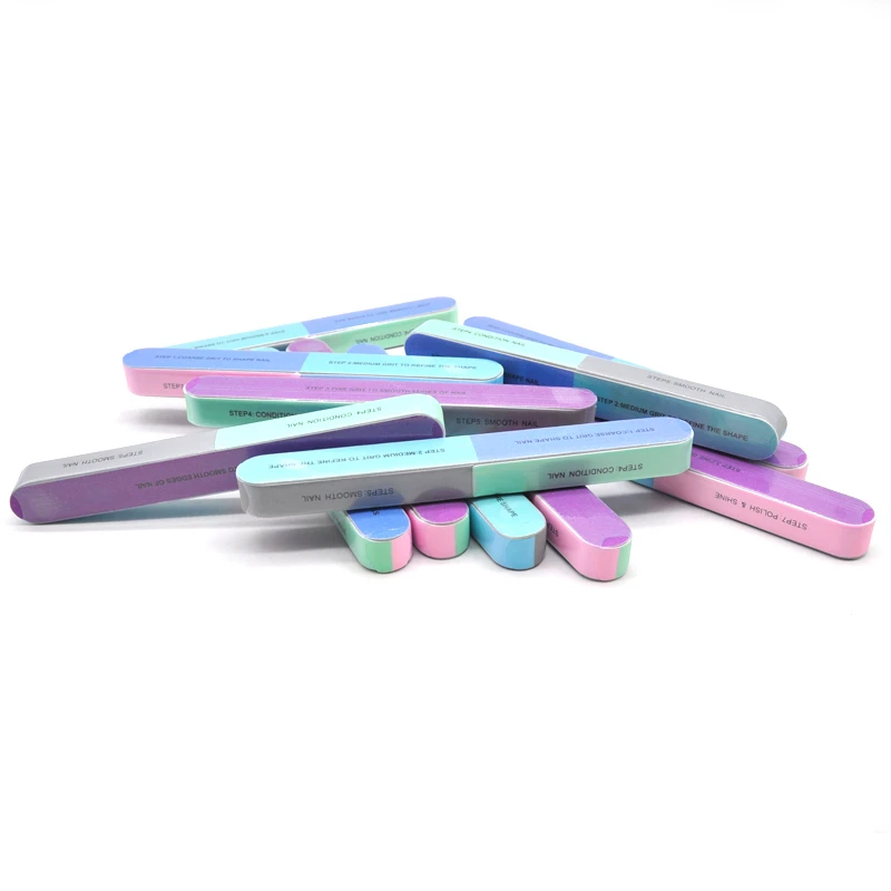 10 Pcs Nail Block Buffer Files 7 Side Multifunction Sponge Nails Care Tools Bloc Polissoir Ongle Gel Para Unha Kits | Красота и