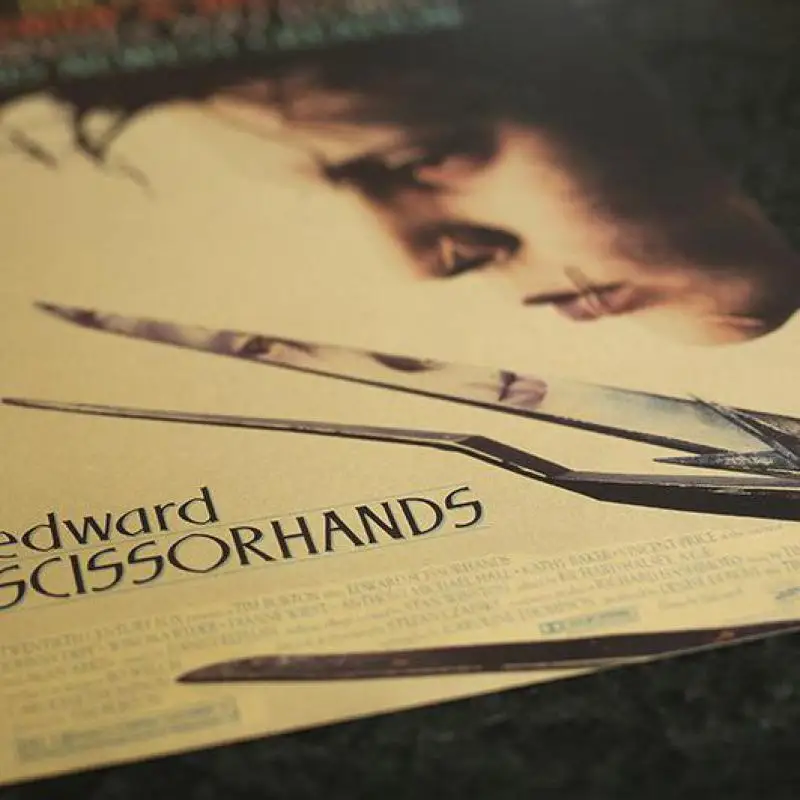 

Movie Edward Scissorhands Kraft Paper Poster Wall Sticker Home Decoration Painting