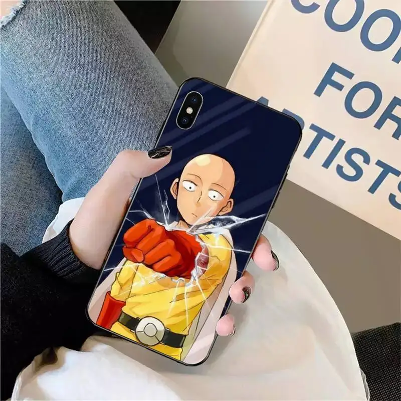 

ONE PUNCH MAN Anime cool Phone Case For iphone 12 11 pro Max Mini 7 8 plus X XR XS Samsung J6 4 5 7 8 2018 2019