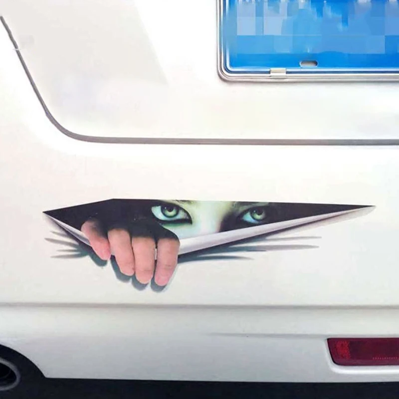 

Sale 3D Car Styling Funny Cat Eyes Peeking Car Sticker Waterproof Peeking Monster Auto Accessories Whole Body Cover for All Cars