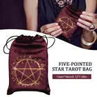 Бархатная сумка для хранения Таро, сумка для гадания на шнурке, сумка для хранения Таро, бархатная мягкая сумка для ювелирных изделий, фланель на шнурке, настольная игра