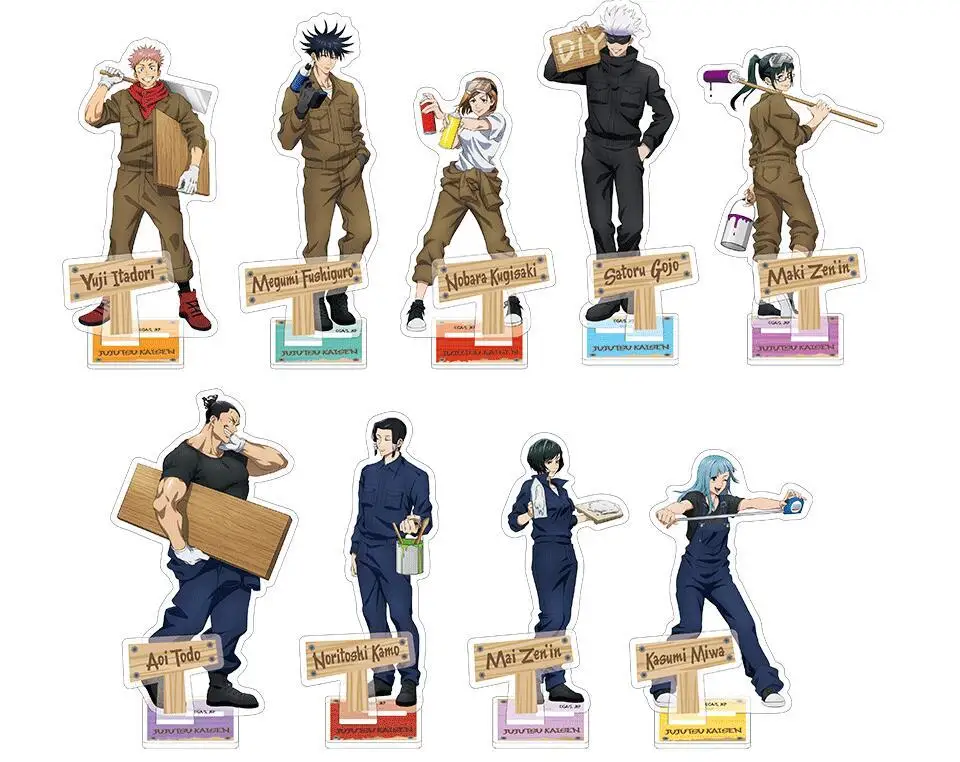 

Maintainer Theme Jujutsu Kaisen Gojo Satoru Itadori Yuji Kugisaki Nobara Toy Acrylic Stand Display Model Plate Tabletop Decor
