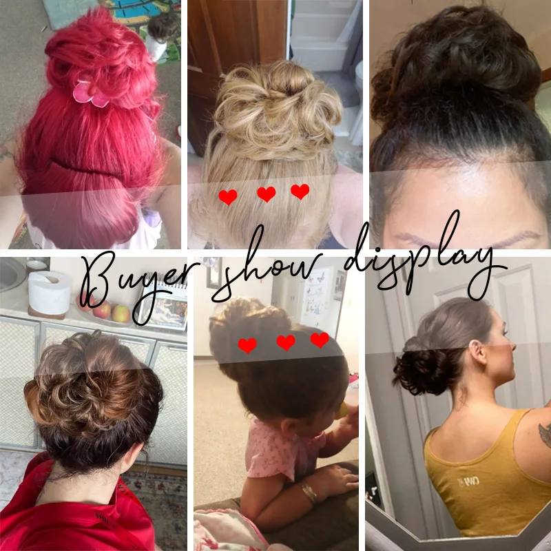 Синтетический кудрявый шиньон AILIADA 1 шт. с резинкой резинка для волос резинки