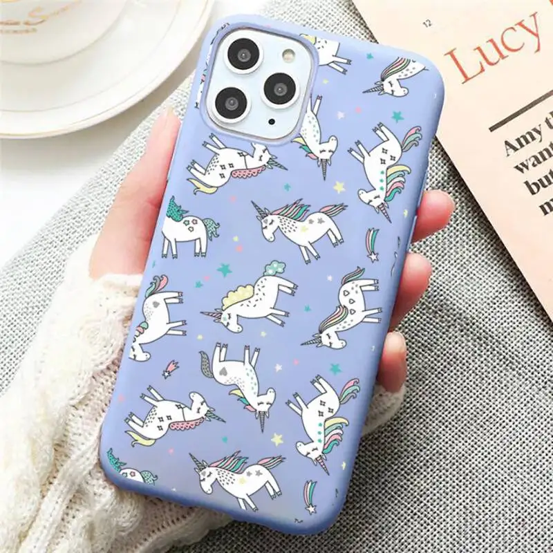 

Cartoon Cat Dog Cute Animal Phone Case Candy Color Blue for iPhone 11 12 pro XS MAX 8 7 6 6S Plus X 5S SE 2020 XR