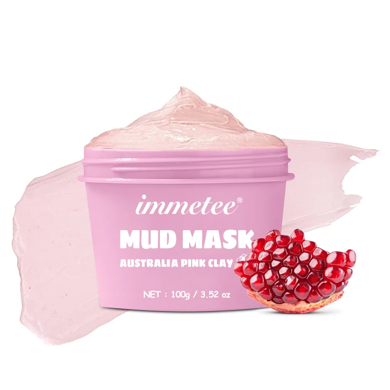 

100g Australian Pink Mud Mask Deep Cleansing Mask Shrink Pore Removal Blackhead Moisturizing Peel Mask For Face Care Korean