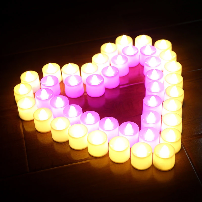 

Flameless LED Tea Light Candles Candle Lamp Tealight for Garden Decoration Festival Celebration Wedding Home Accessories
