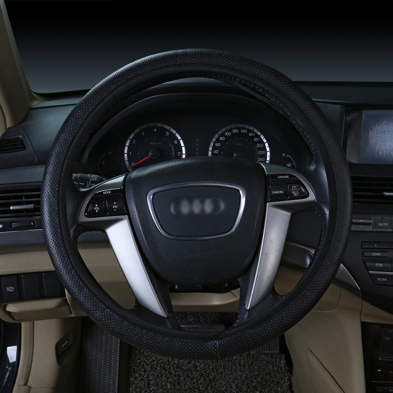 Автоматическое рулевое колесо крышка ПУ микрофибровый нескользящий чехол