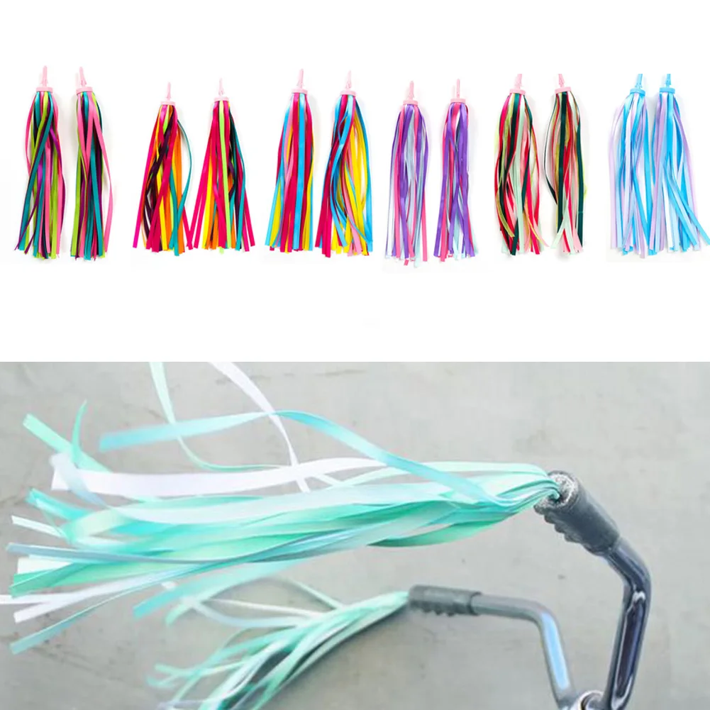 

1 Pair Universal Children Bike Streamers Tassel Scooter Bike Boy Colorful Children Handlebars Bicycle AccessoriesGirl Ribbons