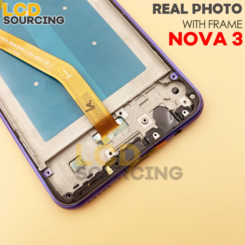 6," для huawei Nova 3 lcd PAR LX1 сенсорный экран панель дигитайзер сборка Рамка для Nova 3i дисплей Замена INE-LX2