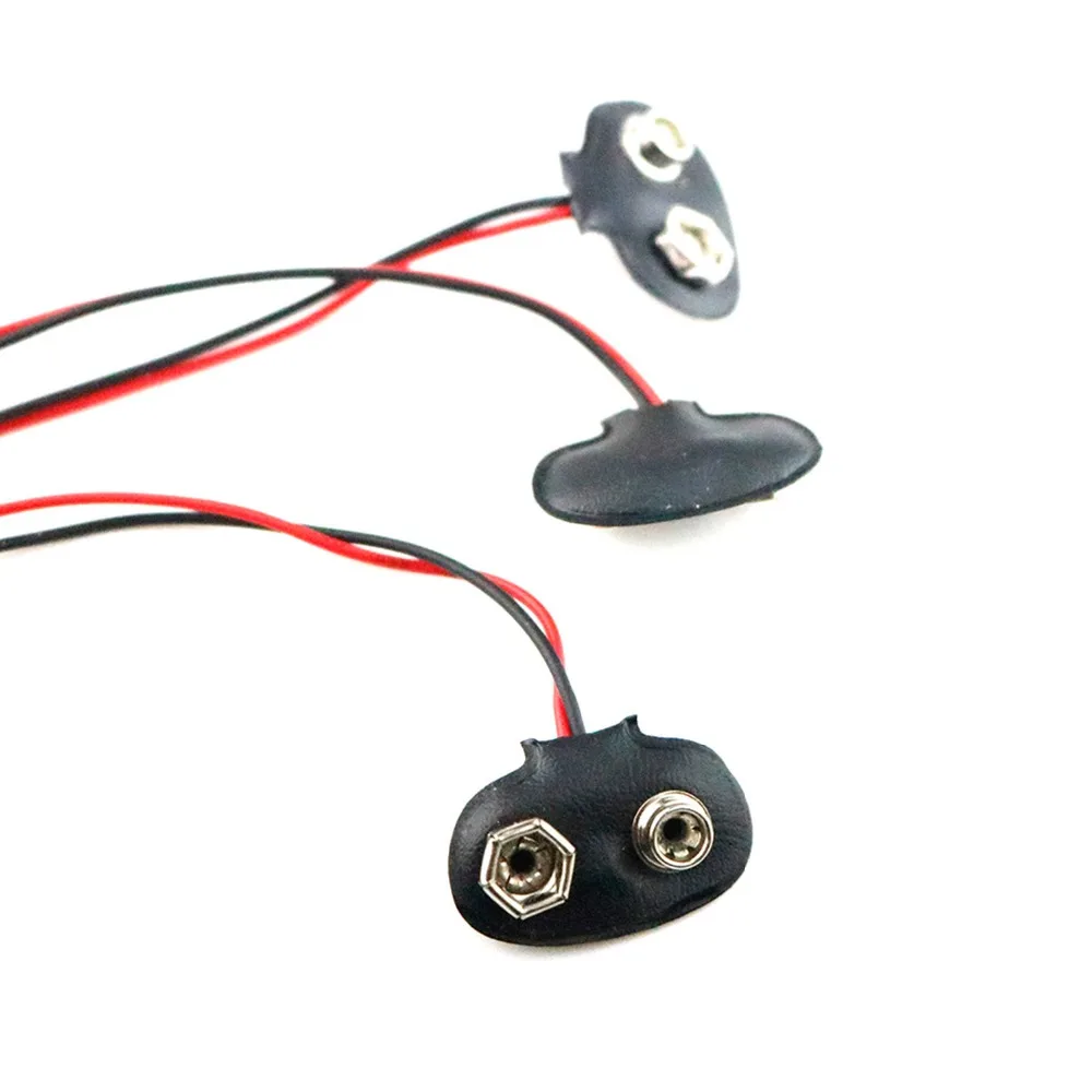 6 шт. аккумуляторный кабель питания с защелкой экспериментальный провод к 9 В