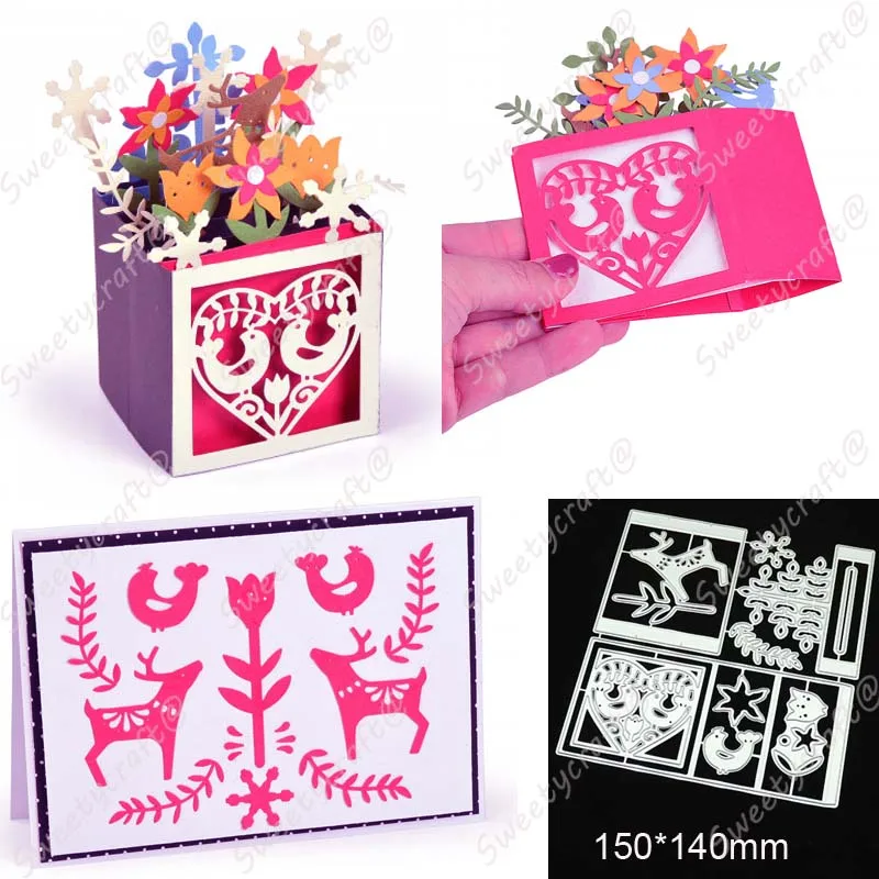 Металлические режущие штампы трафареты Haloween Рождественская рамка для