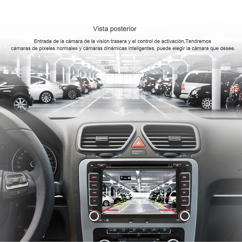 AWESAFE 2 Din Автомобильный мультимедийный плеер радио для Seat Leon MK2 2005 2006 2007-2012 VW Skoda GPS