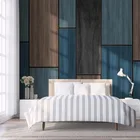Фотообои на заказ современные креативные абстрактные 3D геометрические деревянные доски промышленный стиль спальня фон стены Papel де Parede