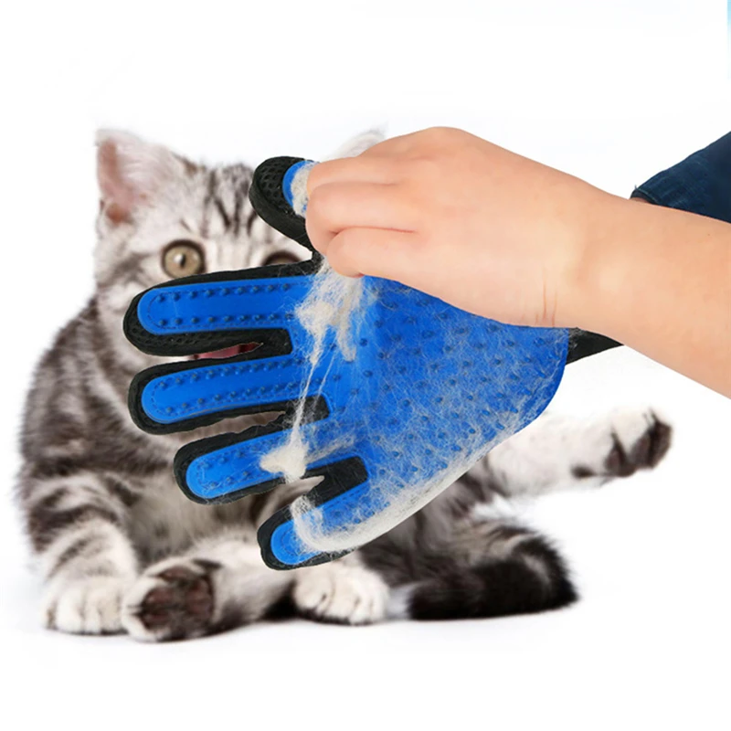

Pet Dog and Cat Comb Cleaning Brush Gloves Effective Hair Removal Back Massage Animal Hair Removal Gloves Dog Tools